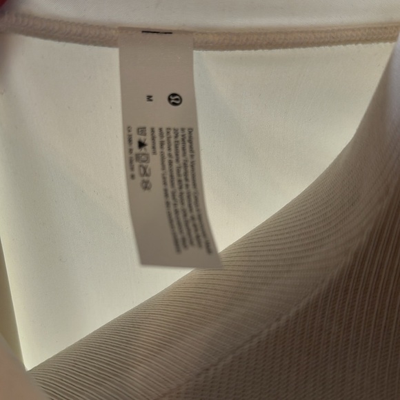 Lululemon White SPF50 Swim Top, Medium, Like New - Picture 7 of 7